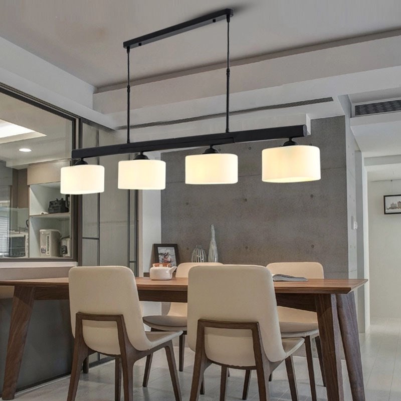后现代创意吧台饭厅灯具简约书y房餐桌吊灯北欧风格长方形餐厅轻