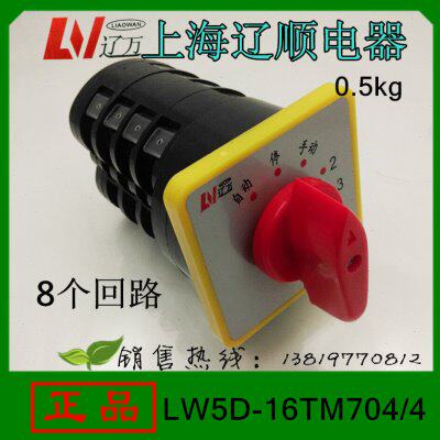 上海辽顺转换开关LW5D-16TM704/4电容柜专用开关4、6、8个回路