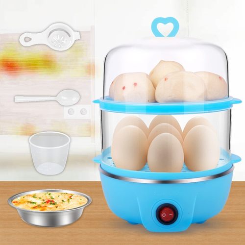 克美帝双层煮蛋器煮蛋r器蒸蛋器自动断电 蒸鸡蛋器 家用 小型