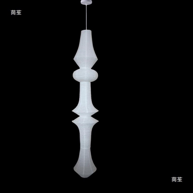 现货野口勇风格纸灯日式纸v灯民宿楼梯纸吊灯复式客厅艺术灯宣纸