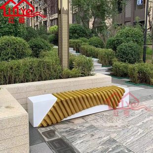 创意玻璃钢商场购物街排骨休闲椅酒店写字楼走廊户外景区公共坐凳