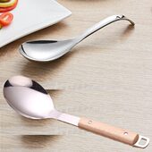 加厚不锈钢分餐勺子分菜盛粥勺打饭勺大调羹盛饭勺长柄大汤勺饭瓢