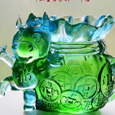 琉璃笔筒十二生肖系列马摆件老师老板办公室桌面实用高档商务礼品