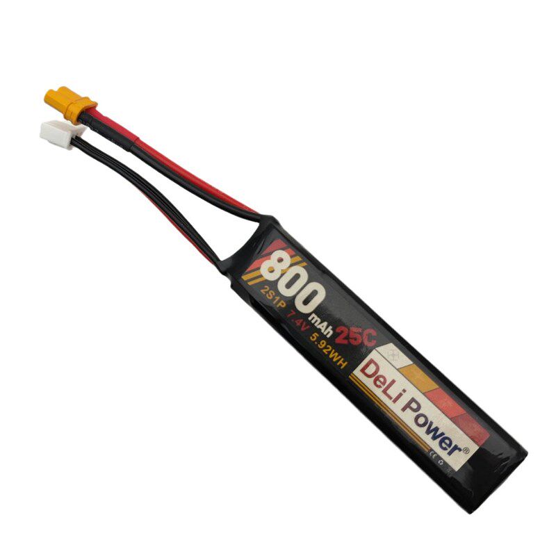 得利DeLipowerl水弹电池托心电池专业改装电池7.4V 800mah 25C
