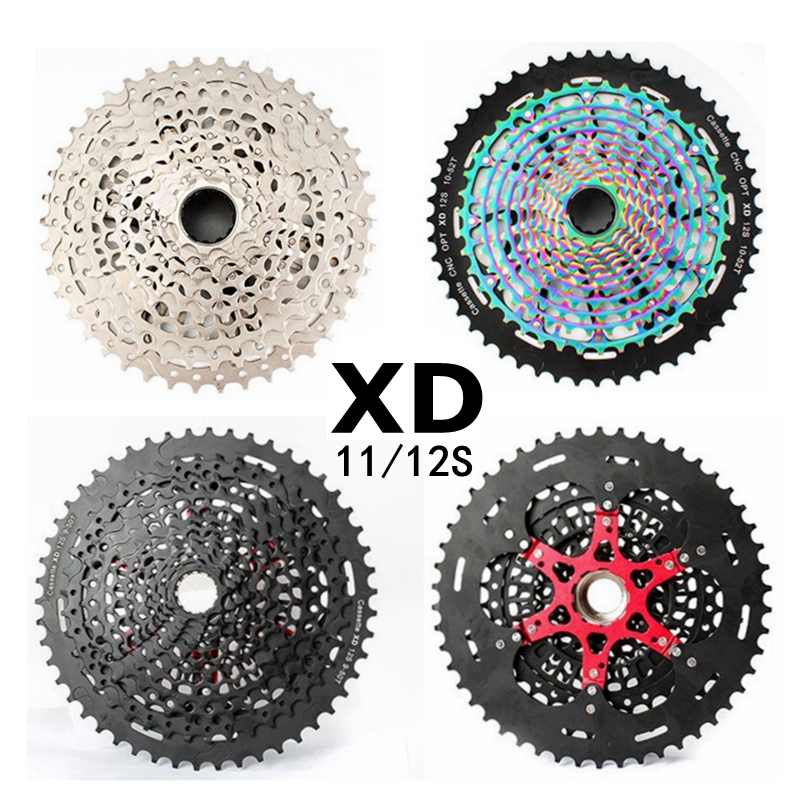 日晖山地车飞轮超轻镂空炫彩11S12速50 52T卡式塔Q轮兼SRAM XD塔