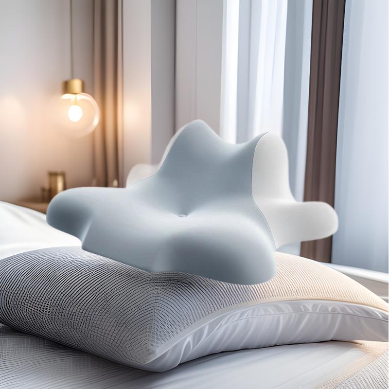 冰丝夜猫枕侧睡玩手机专用枕头记忆棉趴睡枕护颈椎单人趴睡透气