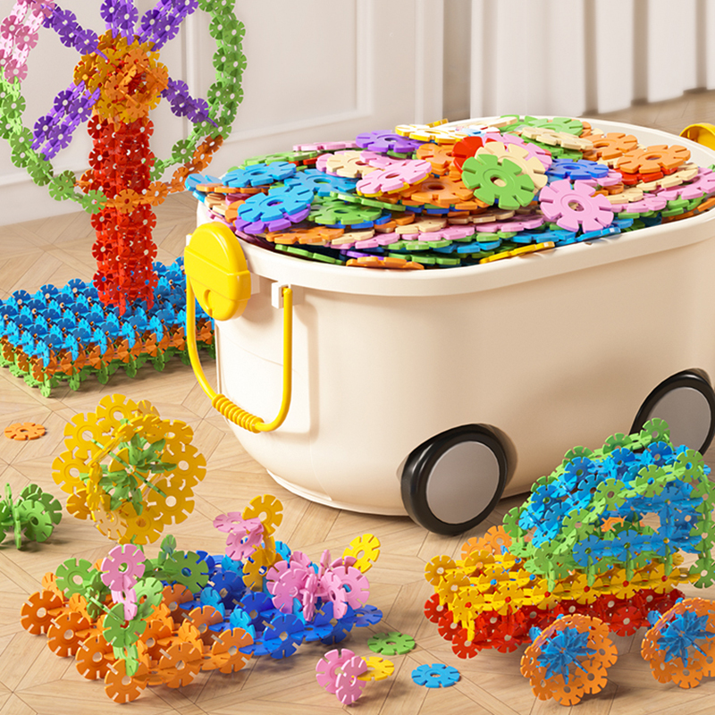 儿童大号雪花片玩具男孩3到6岁益C智开发5小孩拼装积木8生日礼物