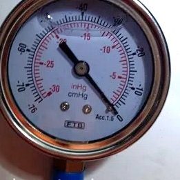 真空压力表-30inhg立式0-76cmHg真空表FTB径向1/4PT