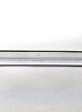 测量 玻璃尺 微分划板 刻劃片 120X12X2mm 精度0.1mm 量程100mm