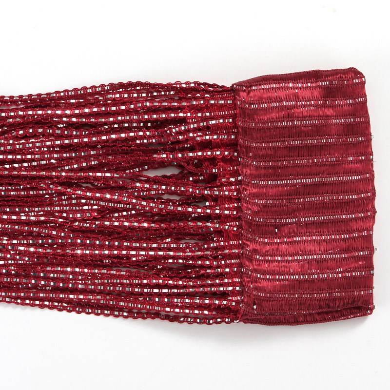 temu shein贴标签成品w3*3米S型线帘银皮门帘隔断玄关帘装饰窗帘