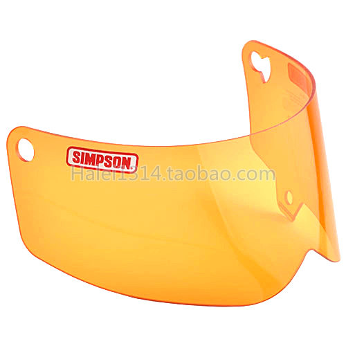 美国进口simpson辛普森不法之徒头盔专用风Q挡镜片电镀黑色彩色