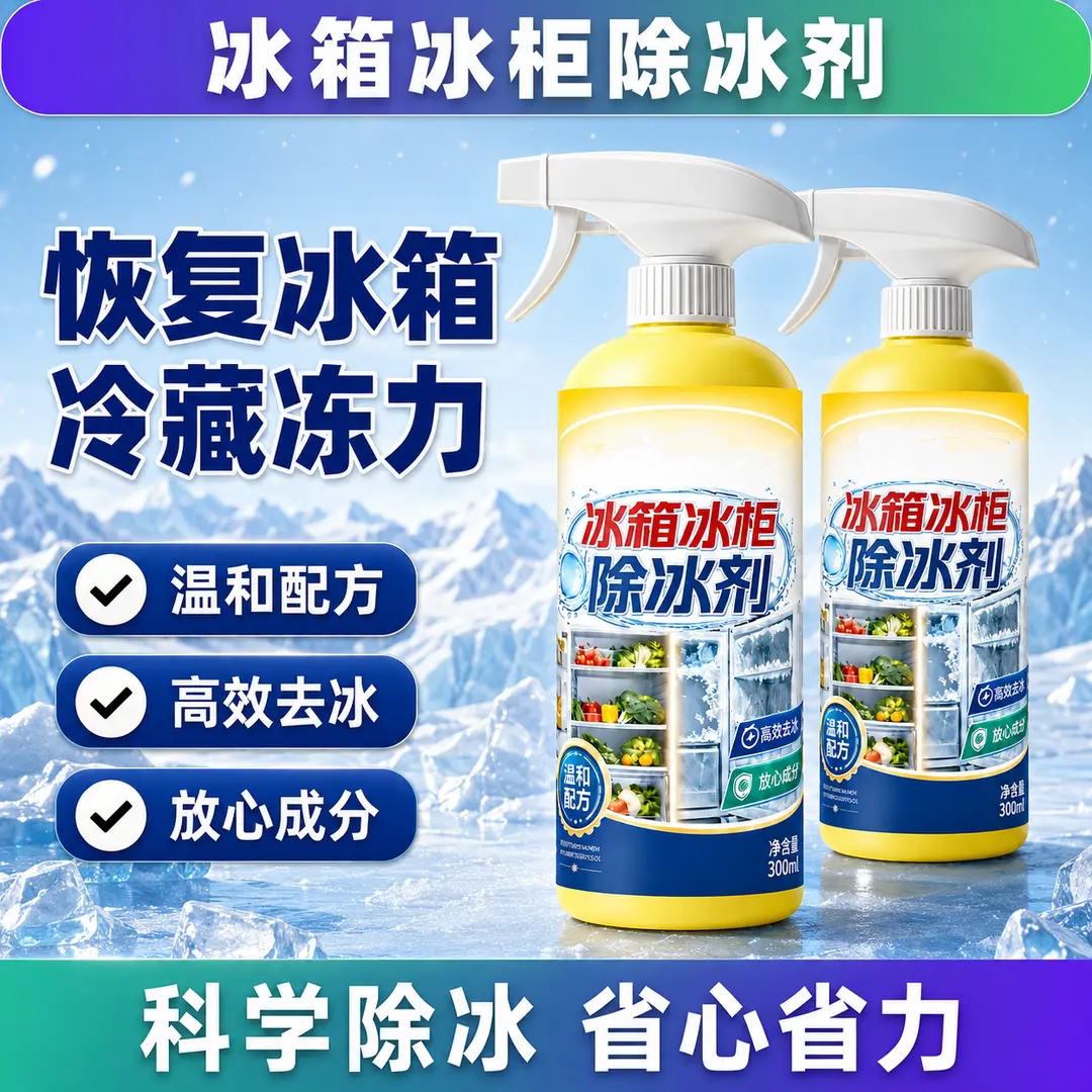 冰箱冰柜除冰剂温和不刺激洁净