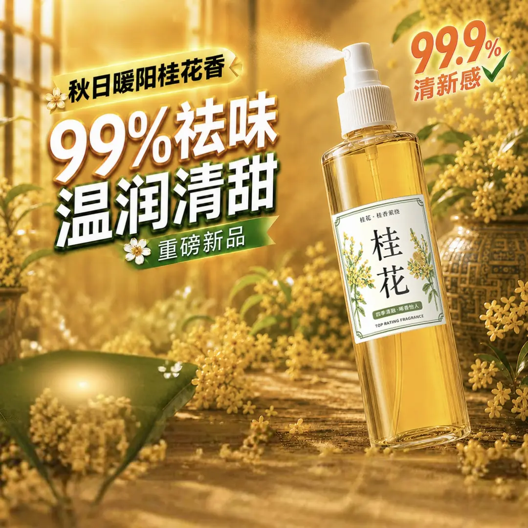 桂花清新喷雾温润清甜除臭祛异味