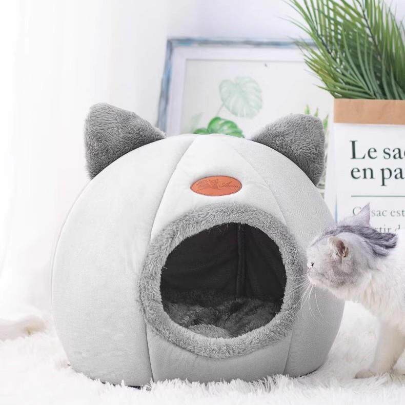猫窝四季通用封闭式房子床屋别墅狗狗窝冬天保暖和宠物猫咪用品