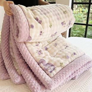 可机洗兔兔绒豆豆被加厚保暖冬被春秋被学生宿舍被子被芯四季 通用