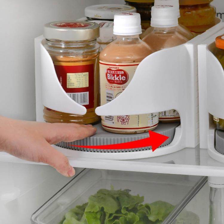 冰箱饮料整理调味调料旋转盘收纳盒瓶厨房瓶子料置物架罐转盘