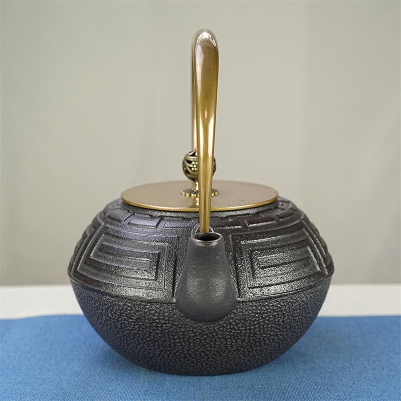 家居简约中铁式烧水泡茶复5-B古件铸铁壶样品房摆间客厅茶具铁艺