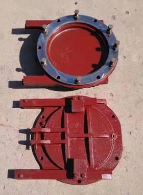 手动暗杆式法兰连接闸门自动DN1200型号镶铜铸铁圆形闸门可定 制