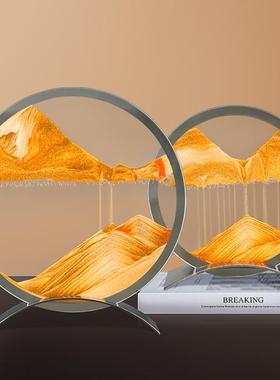 跨境流沙画摆件家居饰品客厅创意沙漏酒柜电视柜办公室装饰品