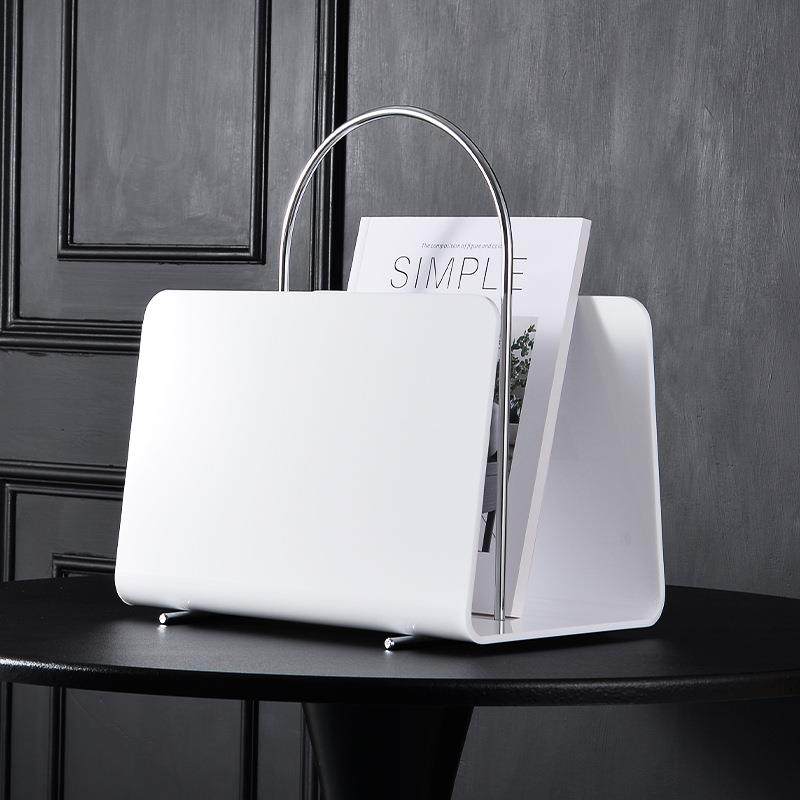 带提手亚克力杂志架小型落地书架桌面置物架网红茶几客厅软装摆件,收纳整理,书桌收纳置物架,淘宝优惠券,粉丝福利购,淘宝优惠卷