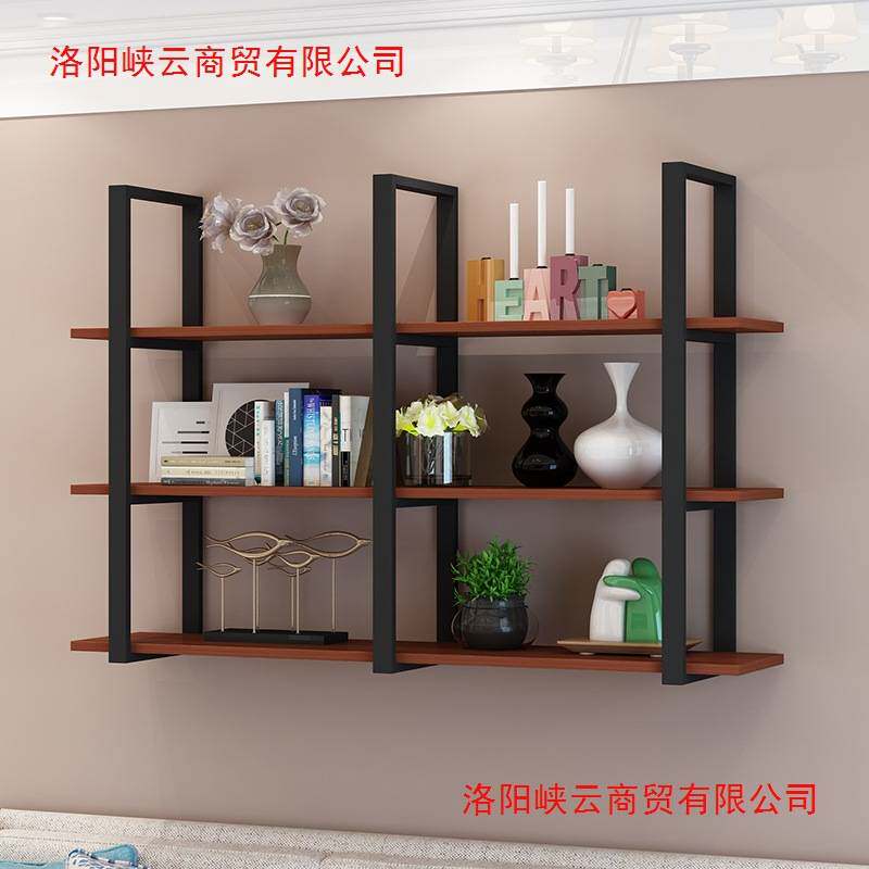 铁艺墙面上壁挂置物架酒吧台悬挂书架货架餐厅吊顶花架吊架收纳