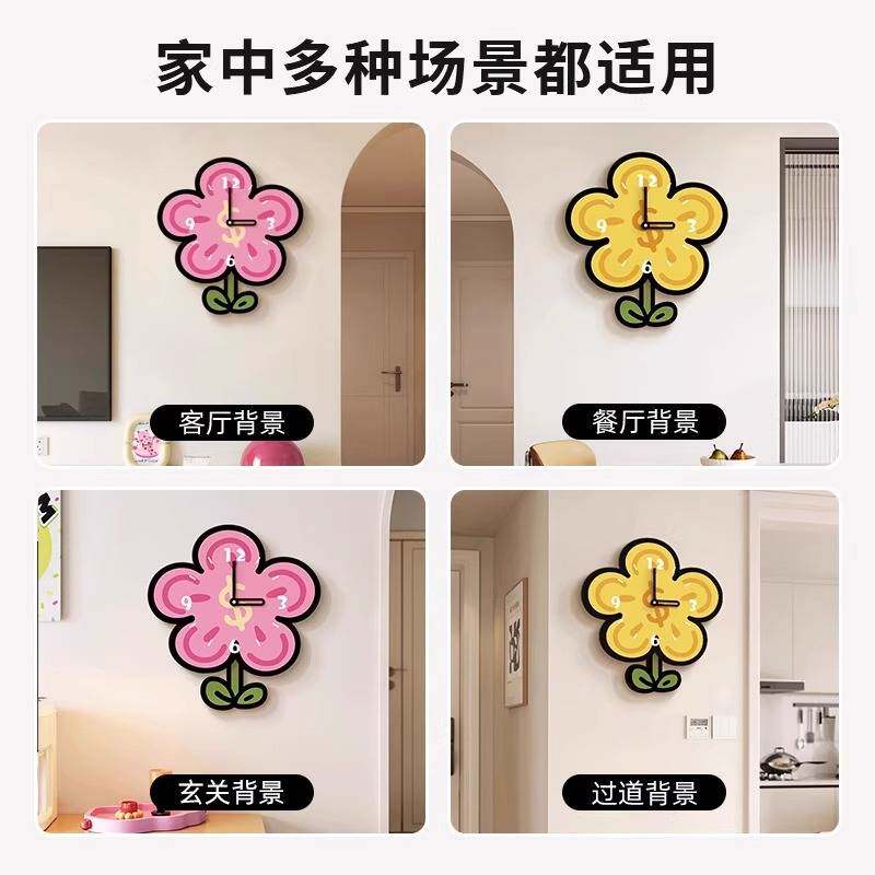 有钱花钟表挂钟客厅2025新款大白墙壁装饰画玄关个性创意时尚挂画
