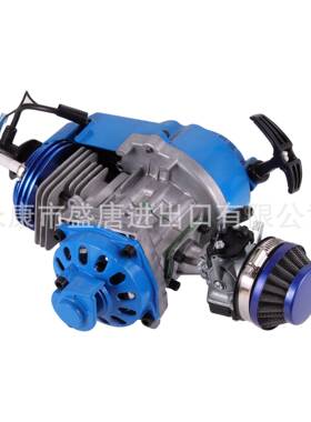 GOOFIT 蓝色44-6大缸径改装发动机带化油器手拉器起动手把油门线