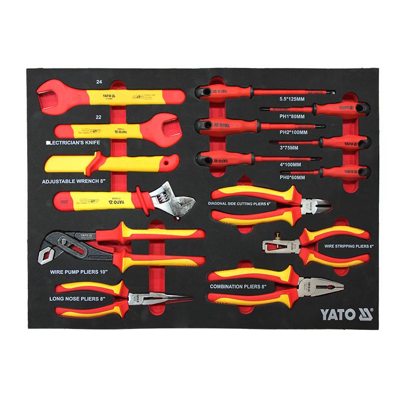 YATO/易尔拓 70件套新能源车绝缘工具维修组套YT-55305耐压1000V