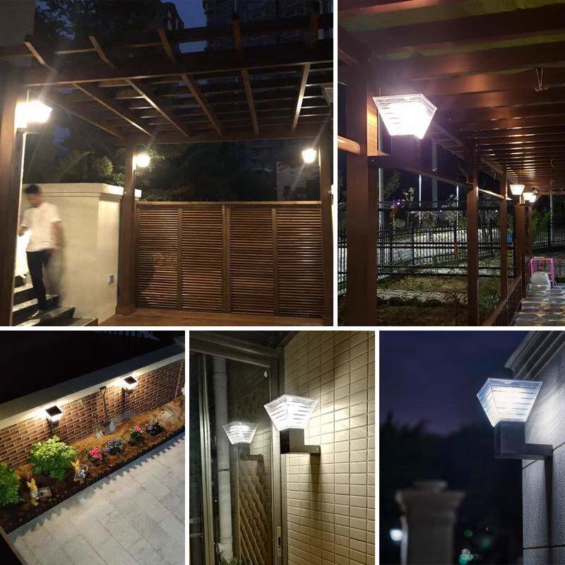 跨境太阳能户外壁灯天黑自动亮防水家用阳台别墅接电款庭院露台灯