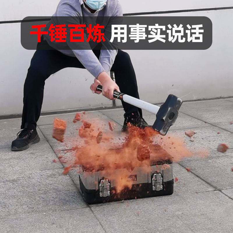 加厚不锈钢工具箱收纳盒手提式加宽舒适大手柄电工家用多功能车载