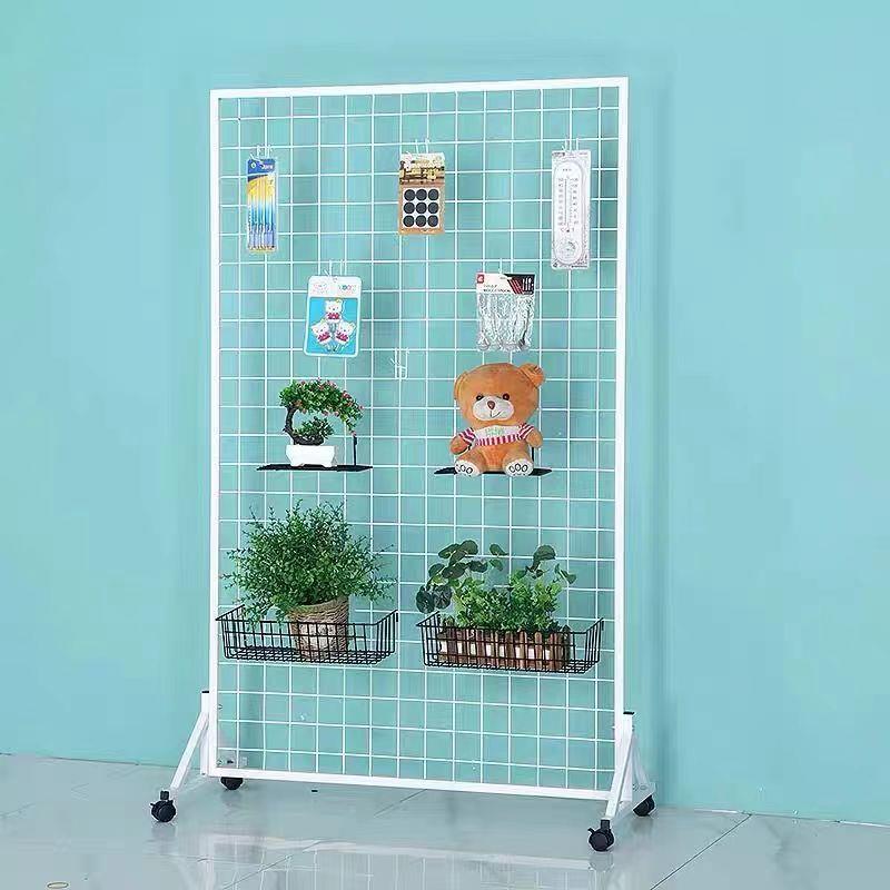 落地铁艺格网格AL102511架多功能置物架立式儿园作品展幼示网架市