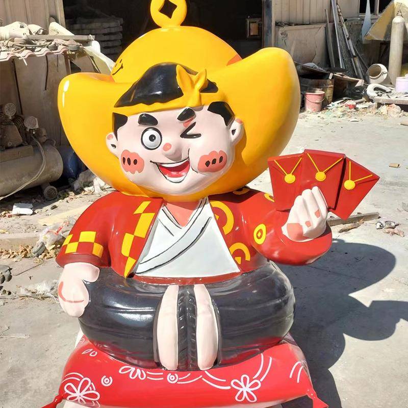 大型钢璃钢雕塑卡通摆件饰室外广场装入口玻EJF用抽象创意玻璃雕