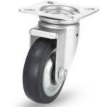 CLC01-D200-RD8寸双轴承活动轮单轮橡胶材料脚轮