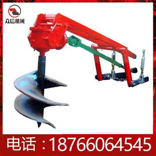 拖拉机带挖坑机道路建设打桩挖坑机  种树挖坑机地钻种树栽树挖坑