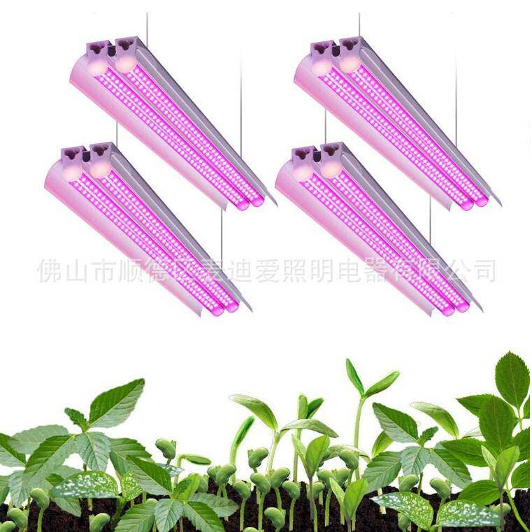 LED植物生长灯T5双支多肉植物补光灯室内大棚花卉蔬果全光谱