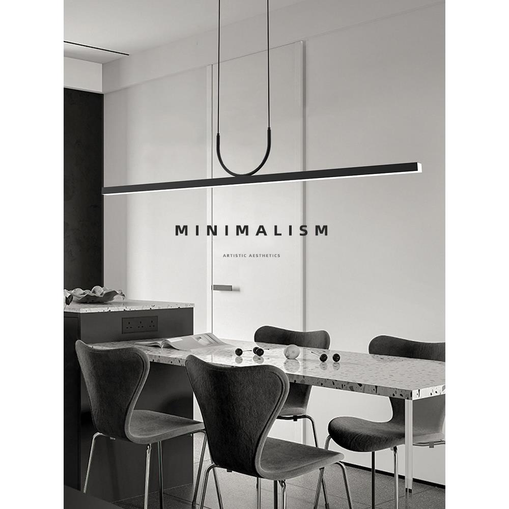 025新款设计2师17款餐灯意式极简餐桌吊灯代现简约家装吧台厅细线