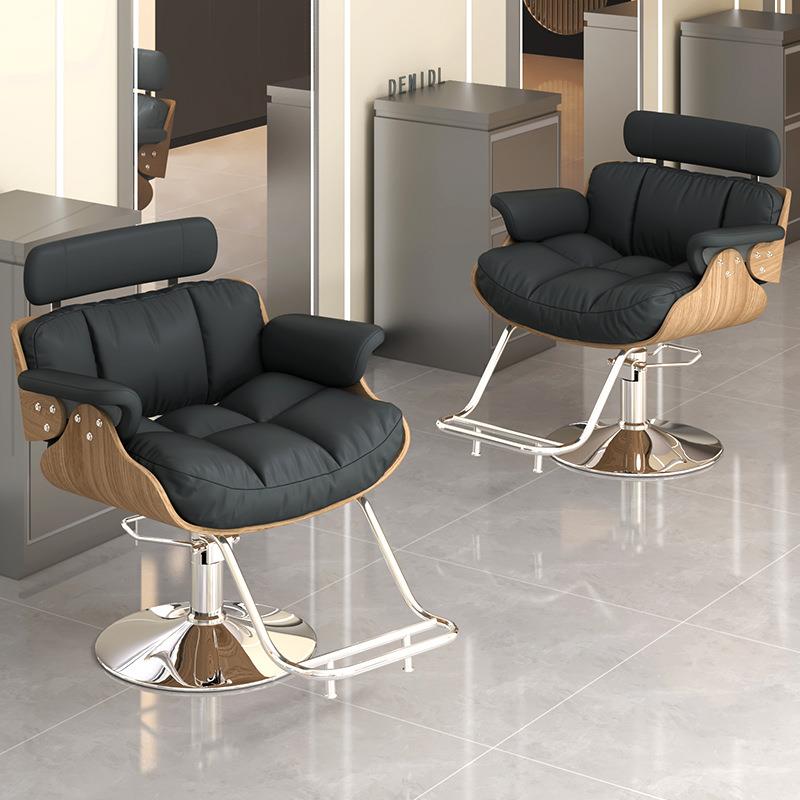 理发店网红椅时尚简约美发店椅子可升降放倒发廊染烫剪发椅g&gω