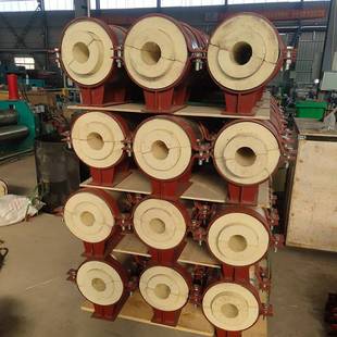 保冷管托支架管道用固定滑动支座聚氨酯管托支墩管座双螺栓管夹