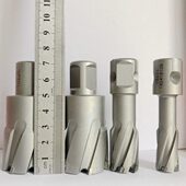 EST恒锋空心钻头磁力钻打孔钻头取芯钢板钻磁座钻开孔器套料35mm