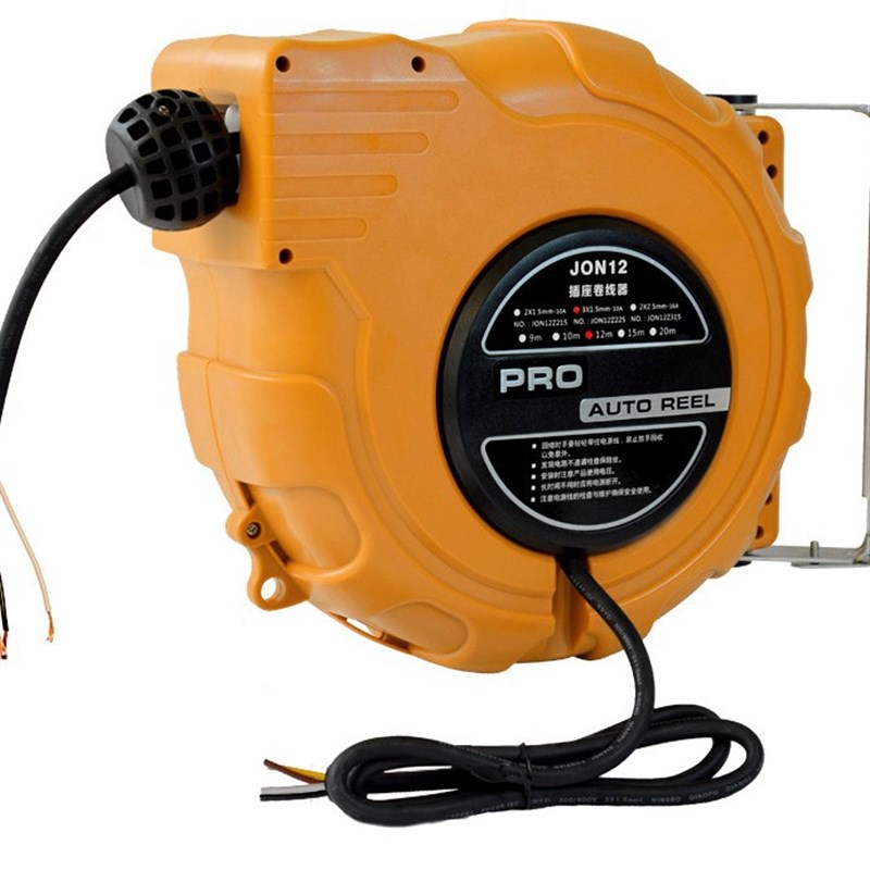 JON12强生电鼓 延长线电源线卷线器380FV 四线4*1.5/2.5自动伸缩