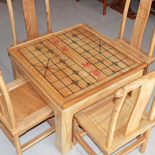 棋盘桌实木中国象棋带棋盘飘窗榻榻米国学班培训围棋两用棋盘桌子