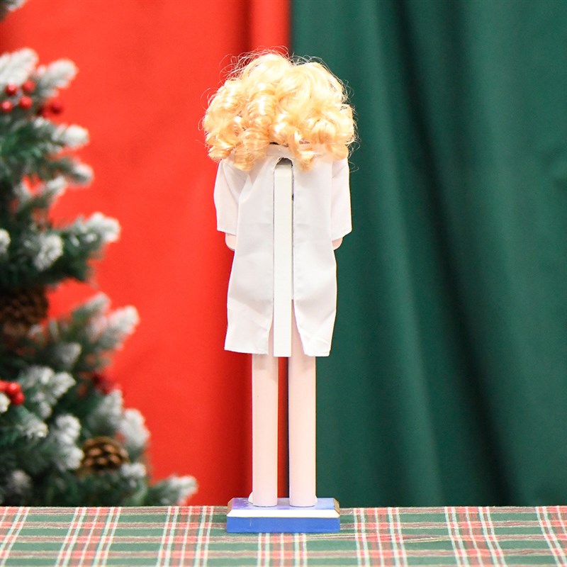 24新款38fCM护士胡桃夹子职业胡桃兵实木装饰摆件工艺品圣诞摆件