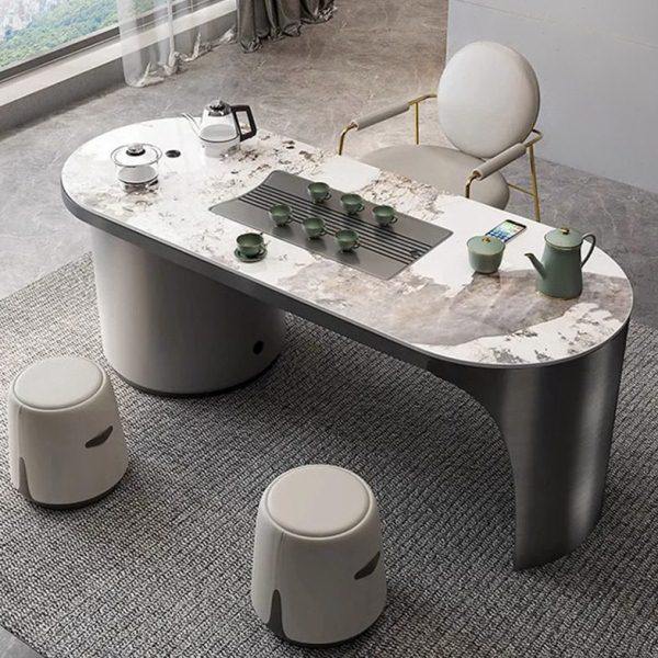 现简约岩板茶桌烧水壶一体茶台阳台家用现茶桌椅组合公室,商业/办公家具,茶台/茶桌,淘宝优惠券,粉丝福利购,淘宝优惠卷