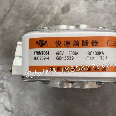华东特种 快速熔断器170M7064 690V 3000A BC100KA IEC269-4 GB13