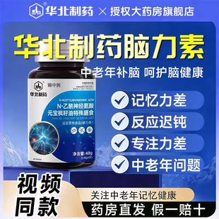 脑力素N-乙酰神经氨酸脑肽片营养丰富呵护健康华北官方正品ay