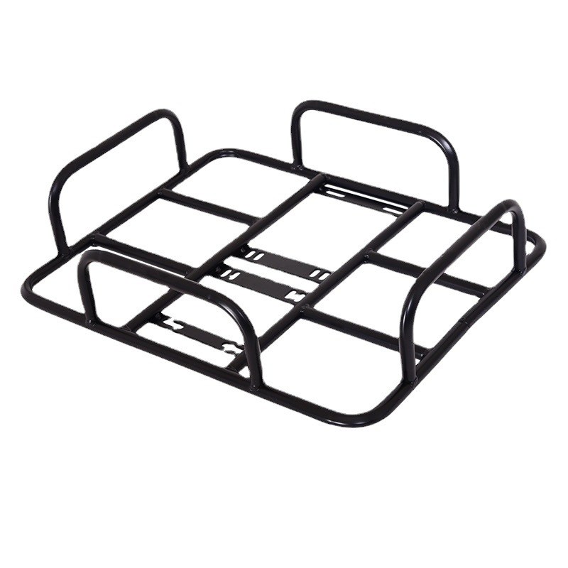 机车电动车外送后货架置物架托盘固G定底座送餐铁支架保温箱托架