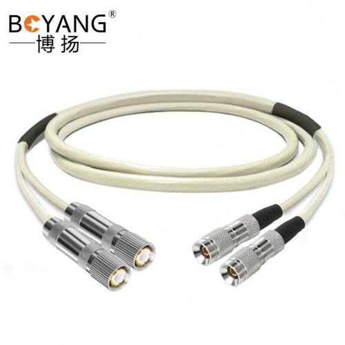 博扬 2M跳线L9-CC4 2M兆E1接头成品跳线syv75-2-1同轴电缆DDF转