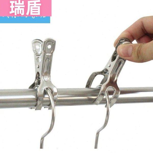 防风衣架晾衣架卡扣圆管防风挂钩不锈钢晒衣架防滑固定杆防吹落,收纳整理,金属衣架,淘宝优惠券,粉丝福利购,淘宝优惠卷