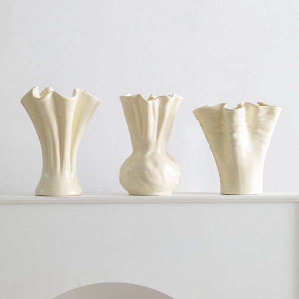 蜀门奶呼呼北欧陶瓷花现装饰鲜花干花客厅桌面插花摆件花器,家居饰品,花瓶,淘宝优惠券,粉丝福利购,淘宝优惠卷