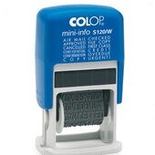 S120 W文本翻转印COPY APPROVED 刻乐圃COLOP AIR MAIL可调回墨印